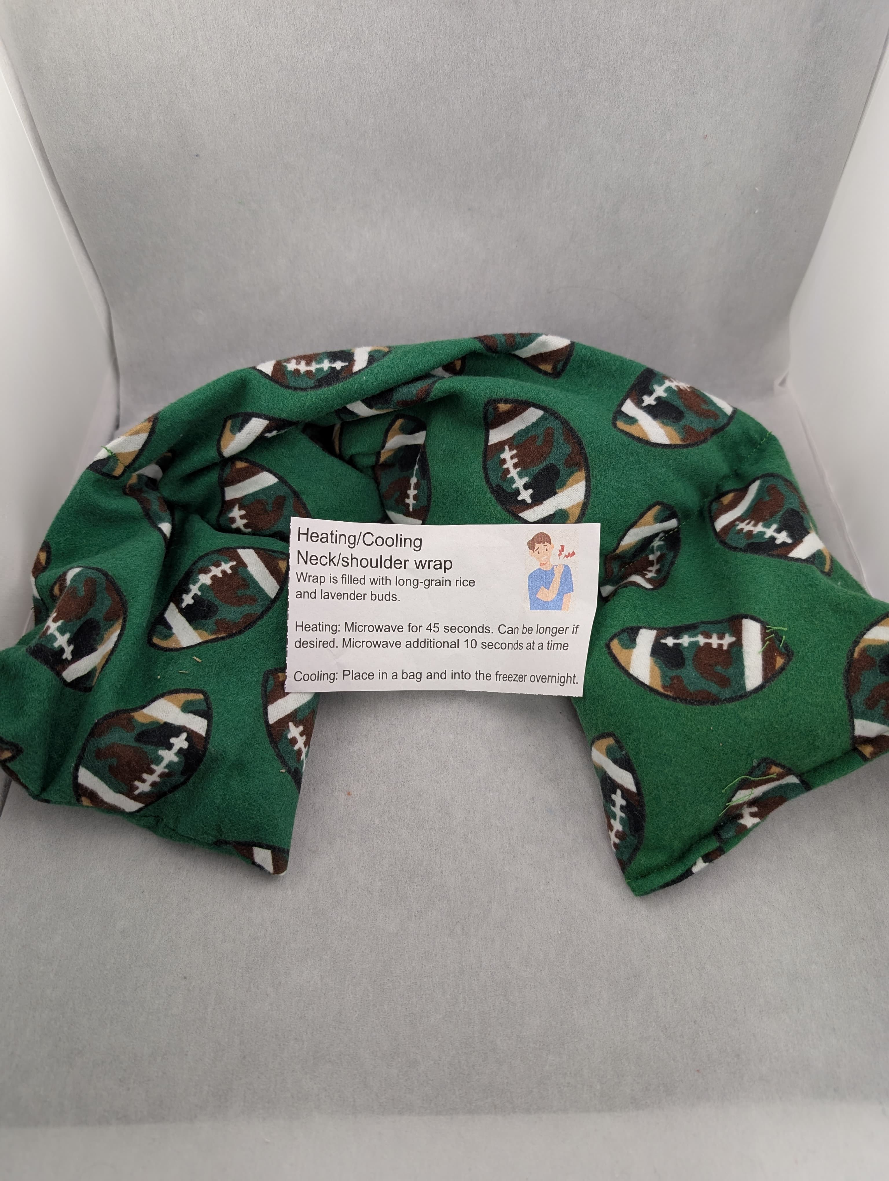 Neck and shoulder hot/cold wrap